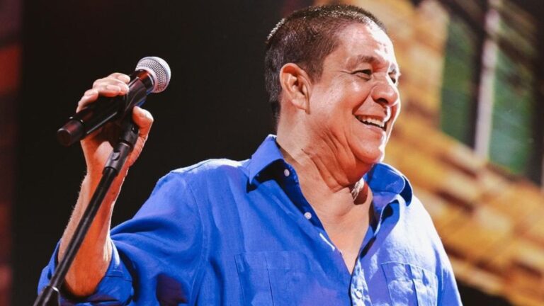 Zeca Pagodinho em show da turnê em homenagem aos seus 40 anos de carreira no Classic Hall, em Olinda, região da Grande Recife | Bella Carneiro - 19.out.2024/Divulgação