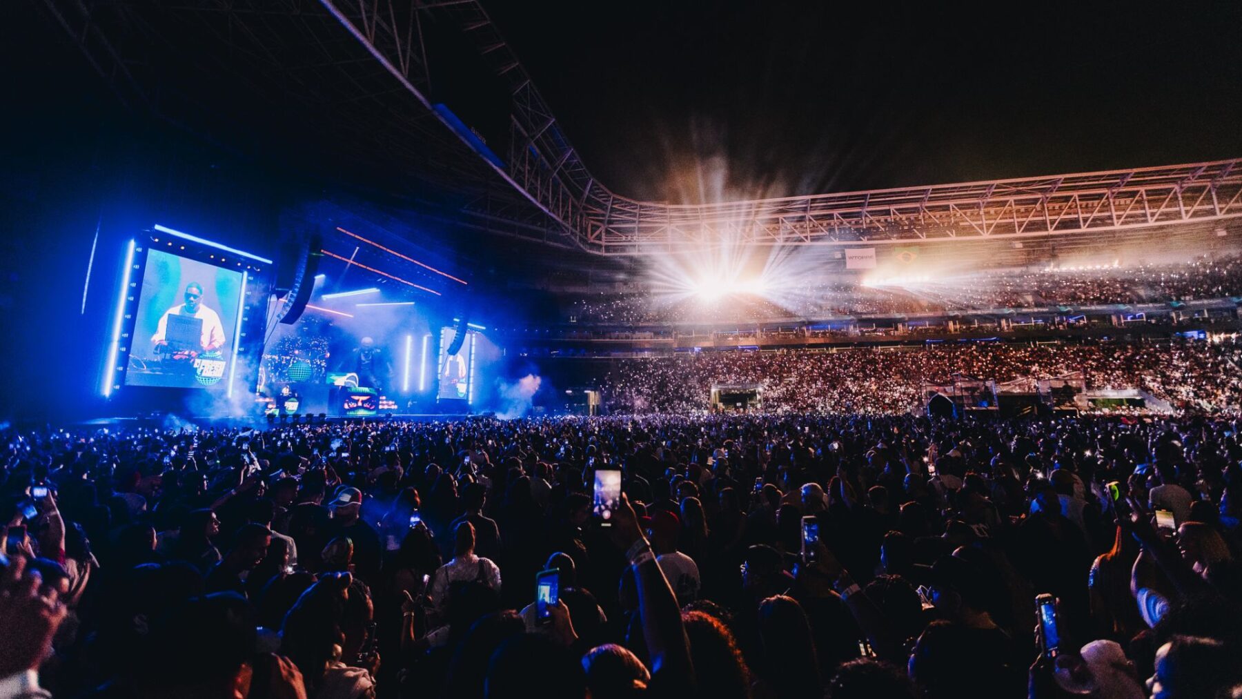 Chris Brown em show no Allianz Parque, em São Paulo | 21.dez.2024/Divulgação