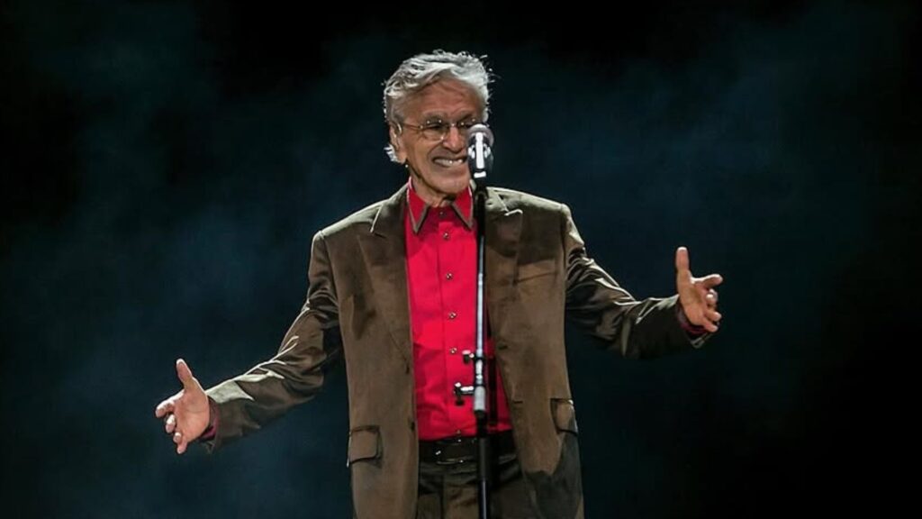 Caetano Veloso em show da turnê "Caetano & Bethânia" no Allianz Parque, em São Paulo | 18.dez.2024/Divulgação