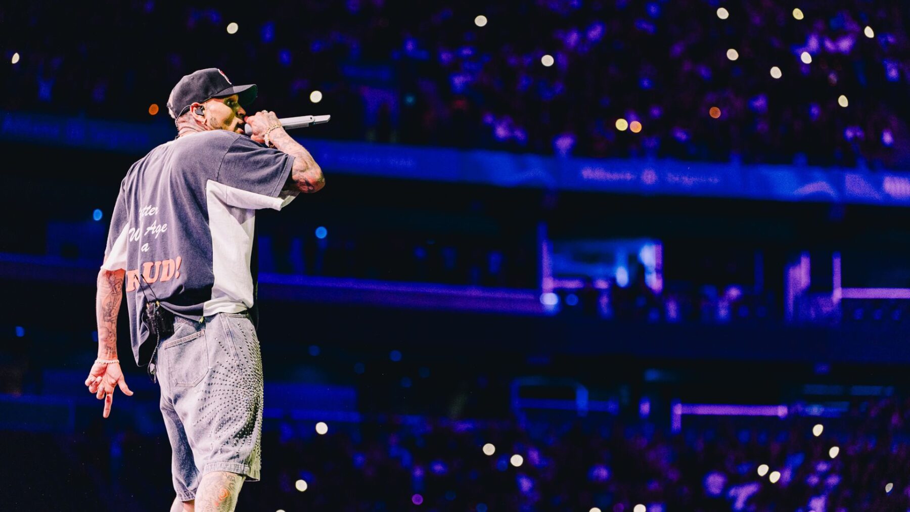 Chris Brown em show no Allianz Parque, em São Paulo | 22.dez.2024/Divulgação