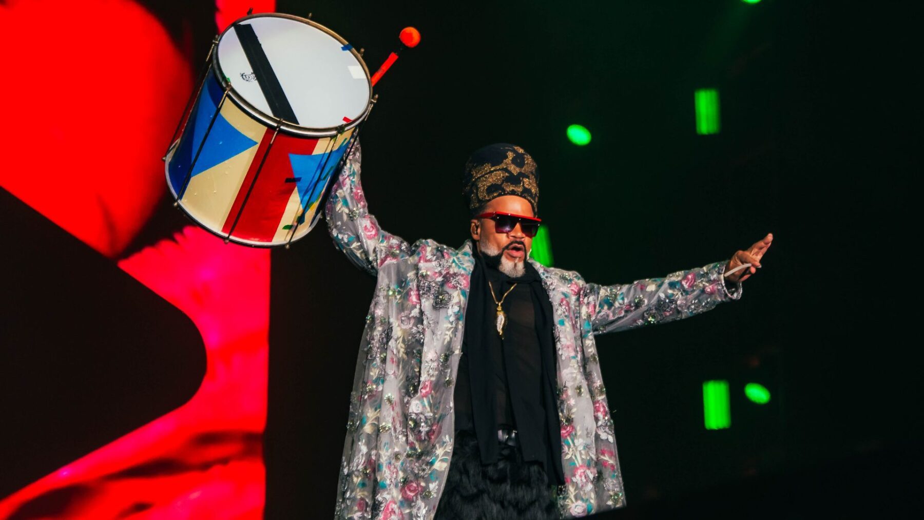 Carlinhos Brown no show 'Pra Sempre MPB' no palco Mundo no Rock in Rio, no Parque Olímpico, na zona Oeste do Rio | Beatriz Azevedo - 21.set.2024/Divulgação