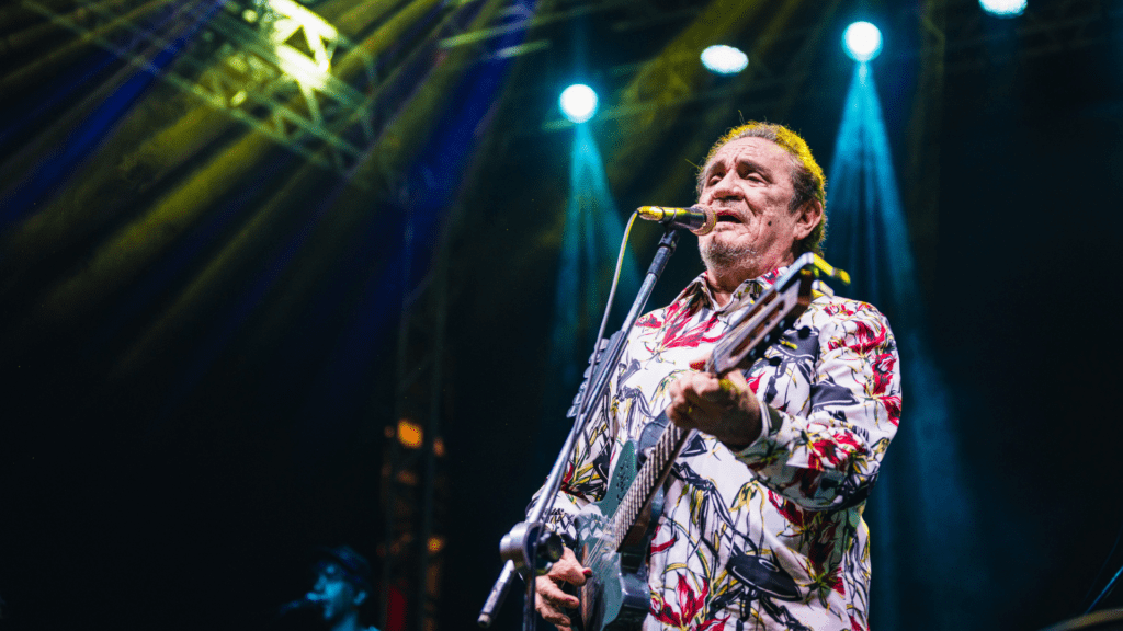 Zé Ramalho em show no palco do festival Universo Spanta, na Marina da Glória, no Rio de Janeiro | 12.jan.2025/Divulgação