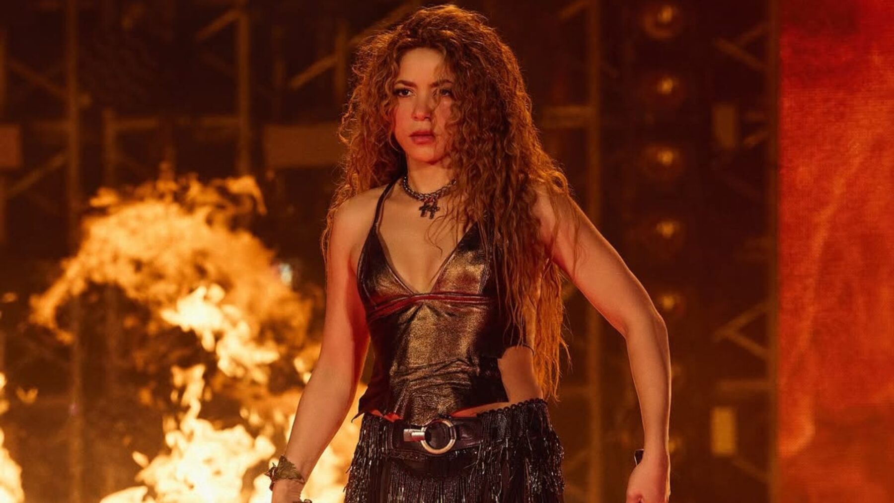 Shakira em show turnê 'Las Mujeres Ya No Lloran', no estádio Nacional em Lima, no Peru | 17.fev.2025/Divulgação