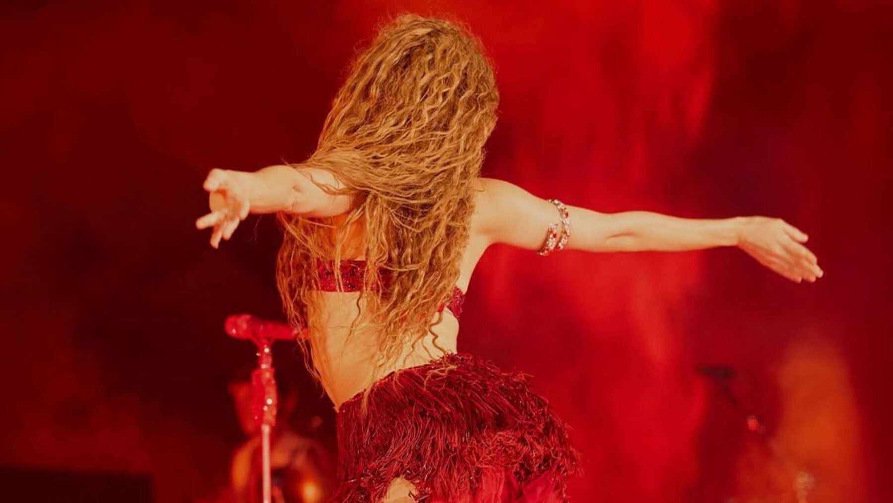 Shakira em show turnê 'Las Mujeres Ya No Lloran', no estádio Morumbis, em São Paulo | 13.fev.2025/Divulgação