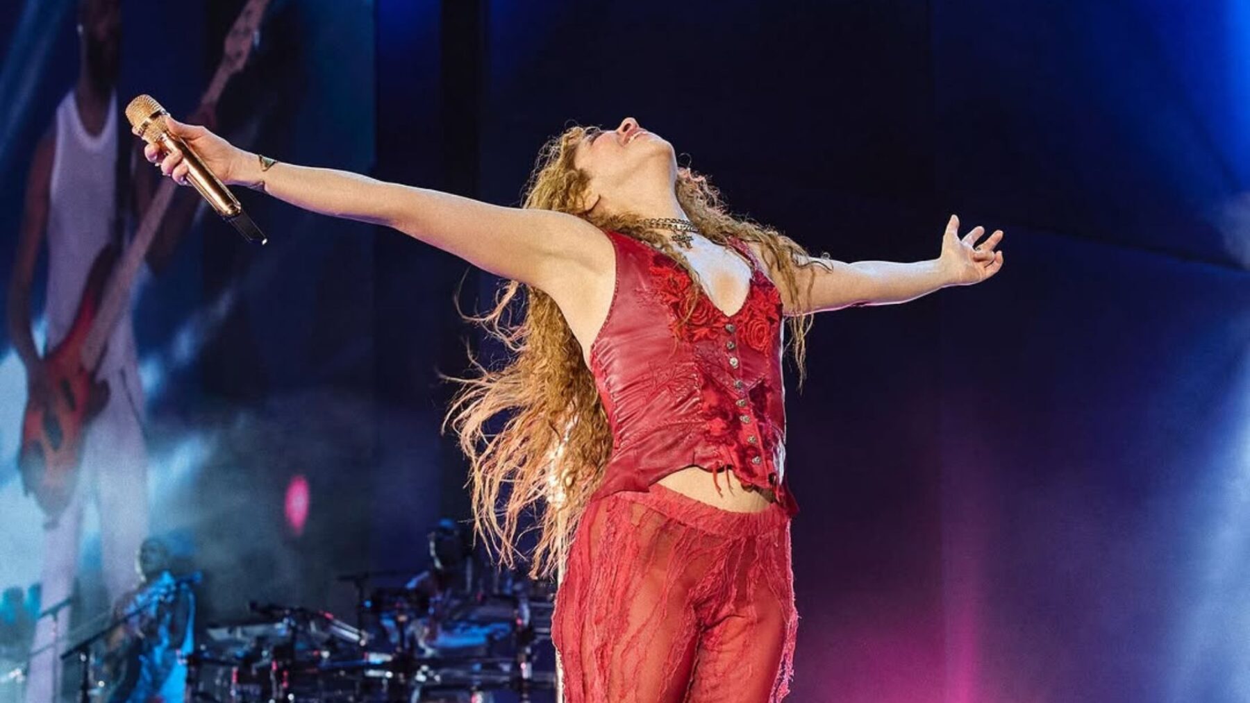 Shakira em show turnê 'Las Mujeres Ya No Lloran', no estádio Nacional em Lima, no Peru | 17.fev.2025/Divulgação